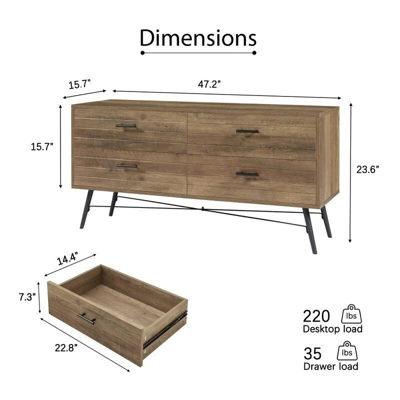 Meuble TV de rangement moderne en bois
