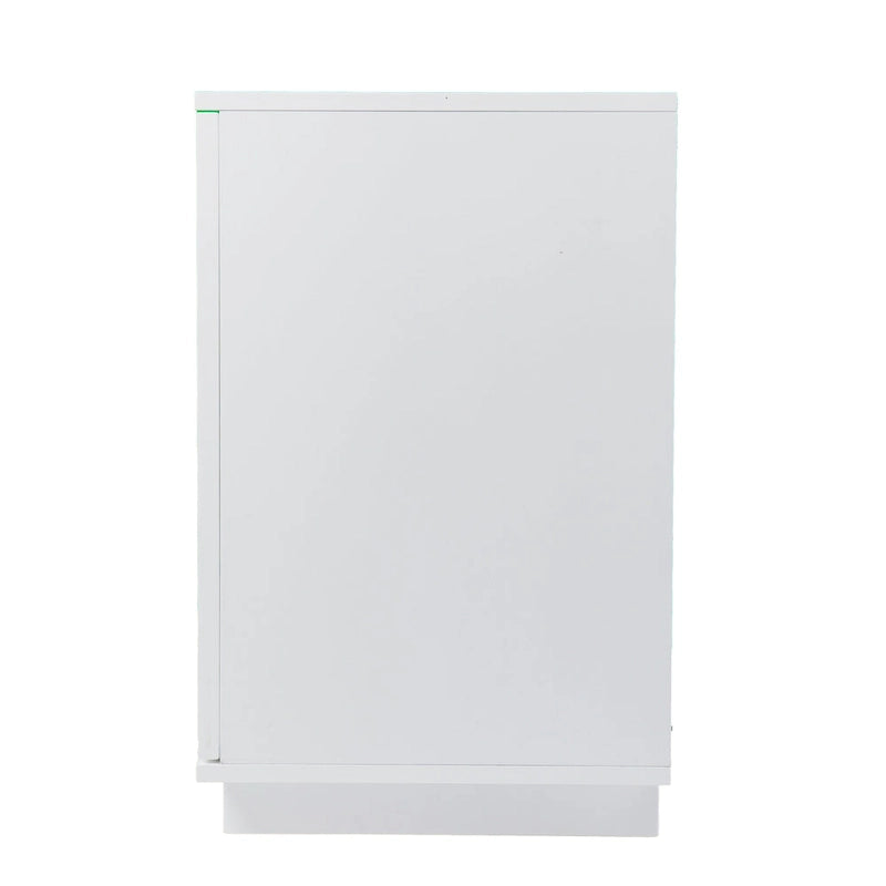 Meuble TV cheminée électrique à couleurs changeantes avec fonction de rangement