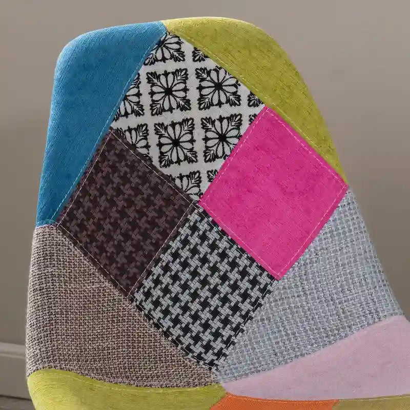 Chaises en Tissu Patchwork (Lot de 2)
