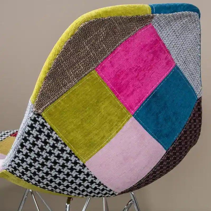 Chaises en Tissu Patchwork (Lot de 2)