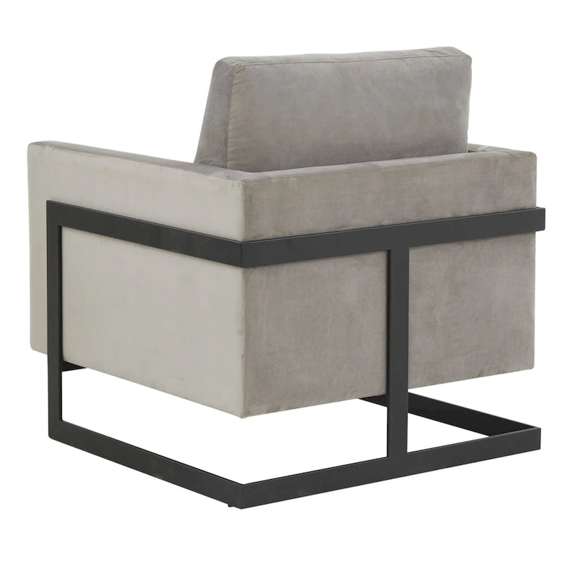 Fauteuil en velours moderne
