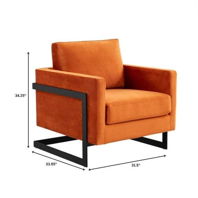 Fauteuil en velours moderne