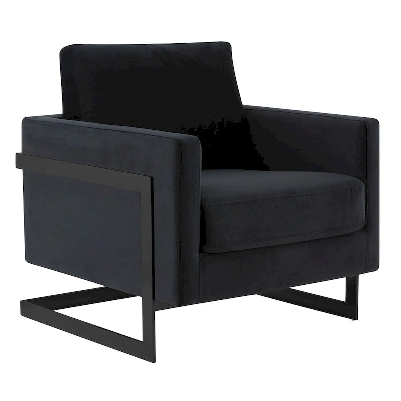 Fauteuil en velours moderne