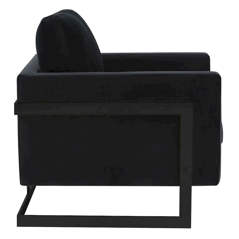 Fauteuil en velours moderne