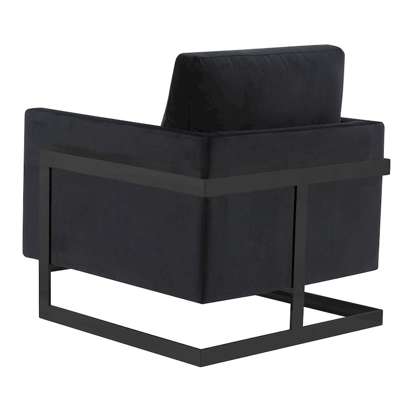 Fauteuil en velours moderne