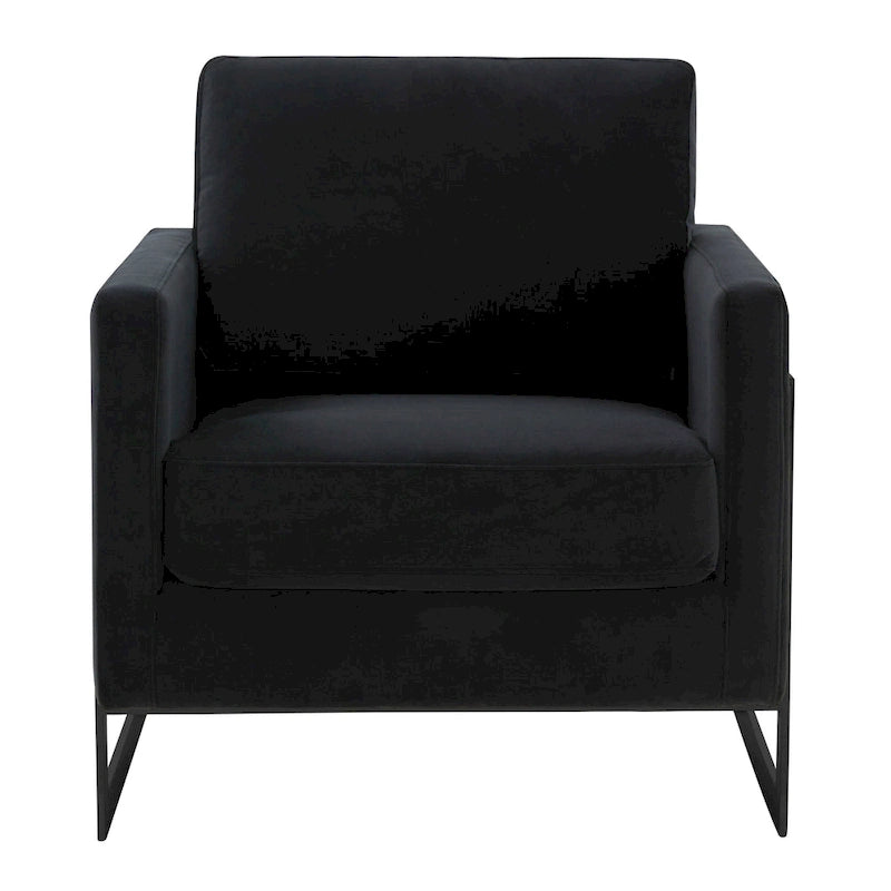 Fauteuil en velours moderne