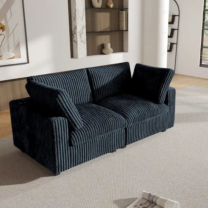 Canapé modulable, canapé profond luxueux et moelleux