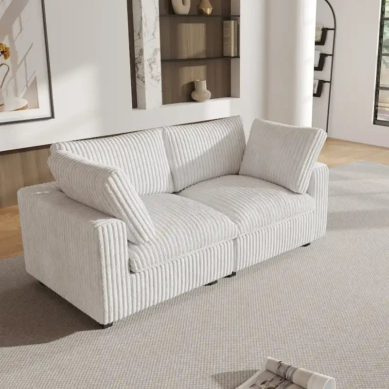 Canapé modulable, canapé profond luxueux et moelleux