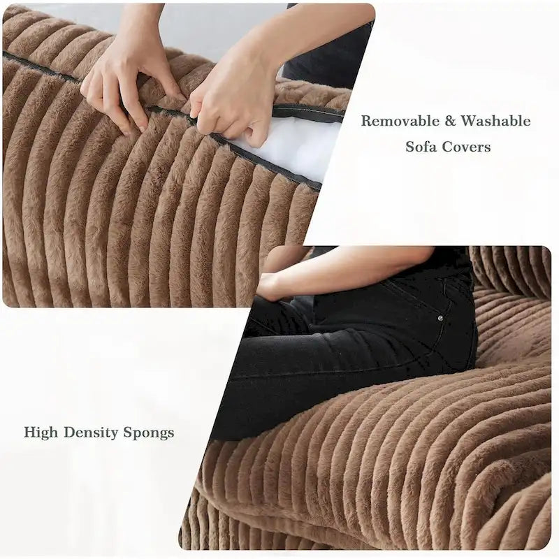 Canapé modulable, canapé profond luxueux et moelleux