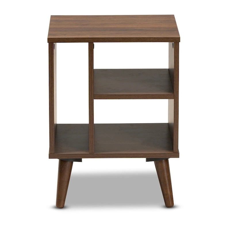 Table d'appoint moderne en noyer