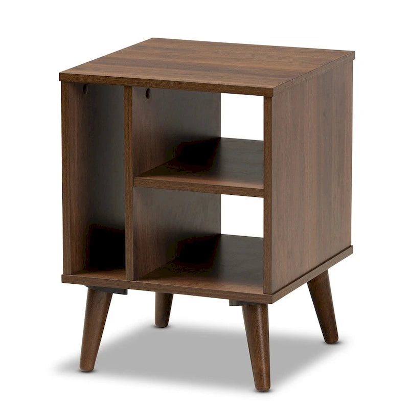 Table d'appoint moderne en noyer