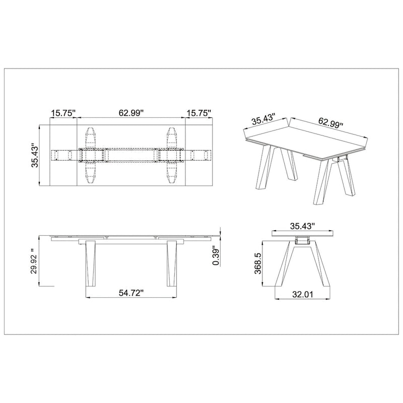 Table de salle à manger moderne