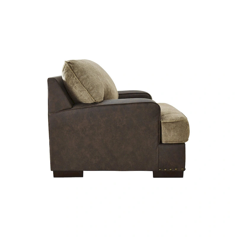 Chaise simple à moitié, couleur chocolat, design Signature