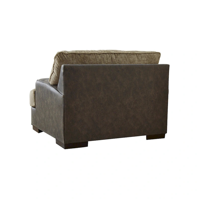 Chaise simple à moitié, couleur chocolat, design Signature