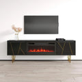 Meuble TV avec cheminée