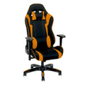 Fauteuil de jeu ergonomique dossier haut en similicuir, tissu et maille