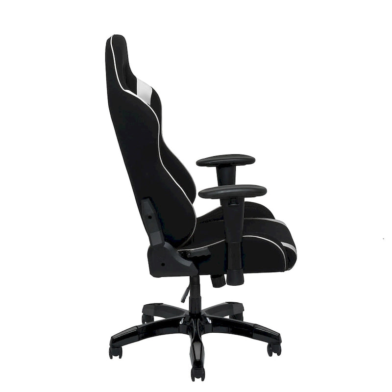 Fauteuil de jeu ergonomique dossier haut en similicuir, tissu et maille