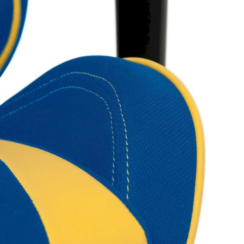 Fauteuil de jeu ergonomique dossier haut en similicuir, tissu et maille