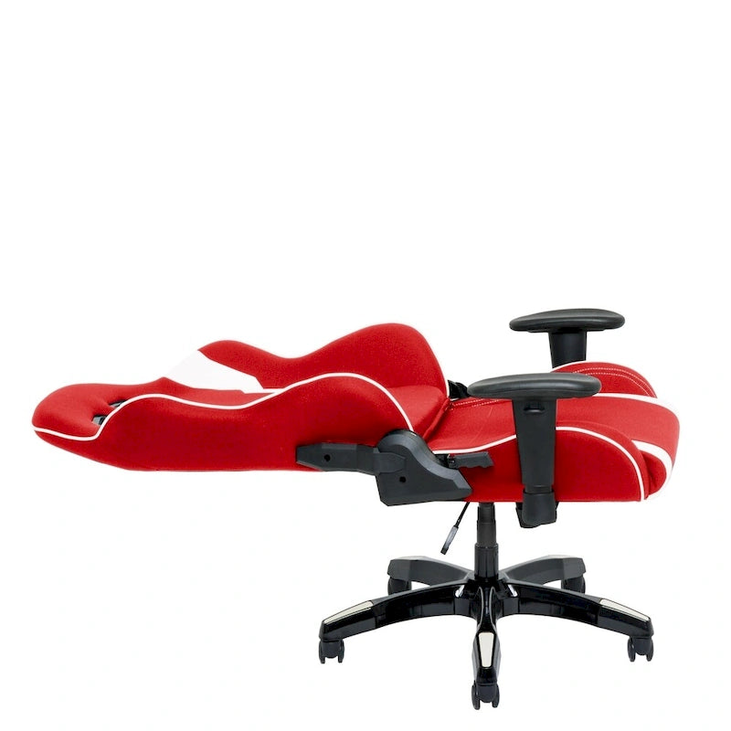 Fauteuil de jeu ergonomique dossier haut en similicuir, tissu et maille