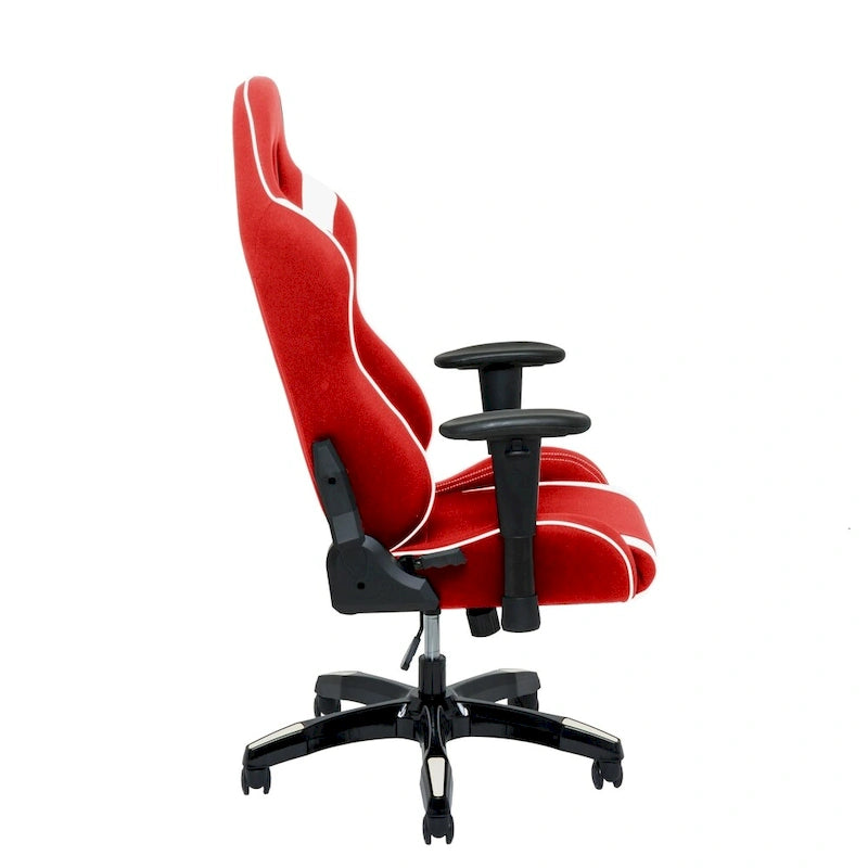 Fauteuil de jeu ergonomique dossier haut en similicuir, tissu et maille