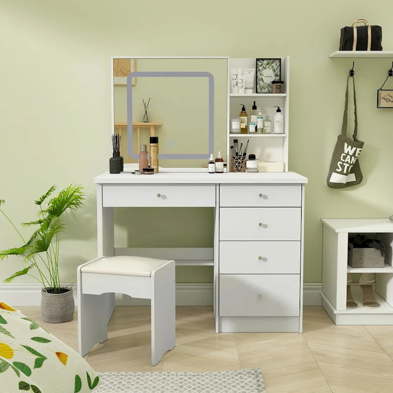 Coiffeuse avec tabouret