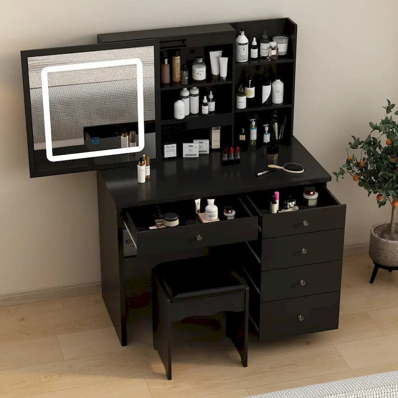 Coiffeuse avec tabouret