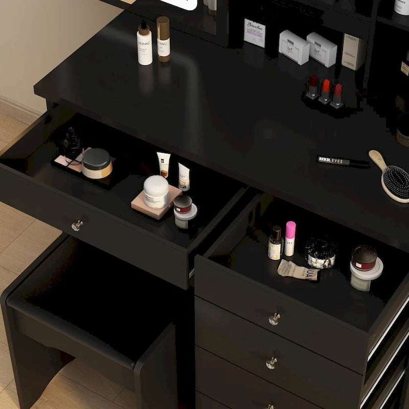 Coiffeuse avec tabouret