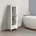 Meuble de rangement pour linge de maison sur pied avec tiroirs