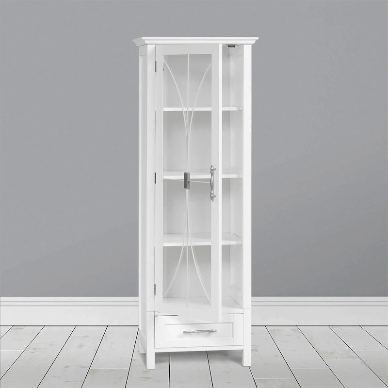 Meuble de rangement pour linge de maison sur pied avec tiroirs