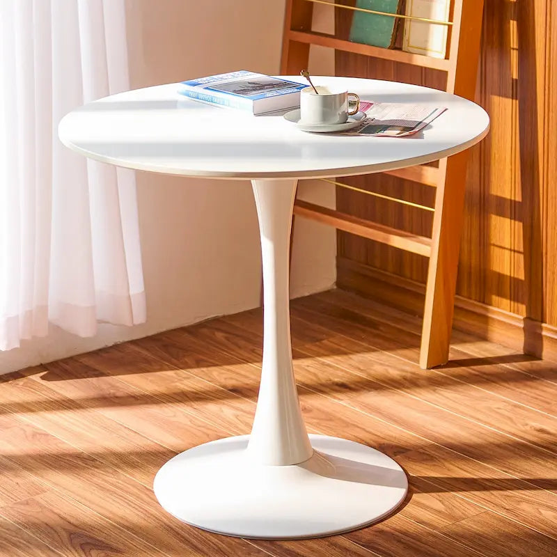 Table de salle à manger de cuisine ronde moderne de 31,5 pouces