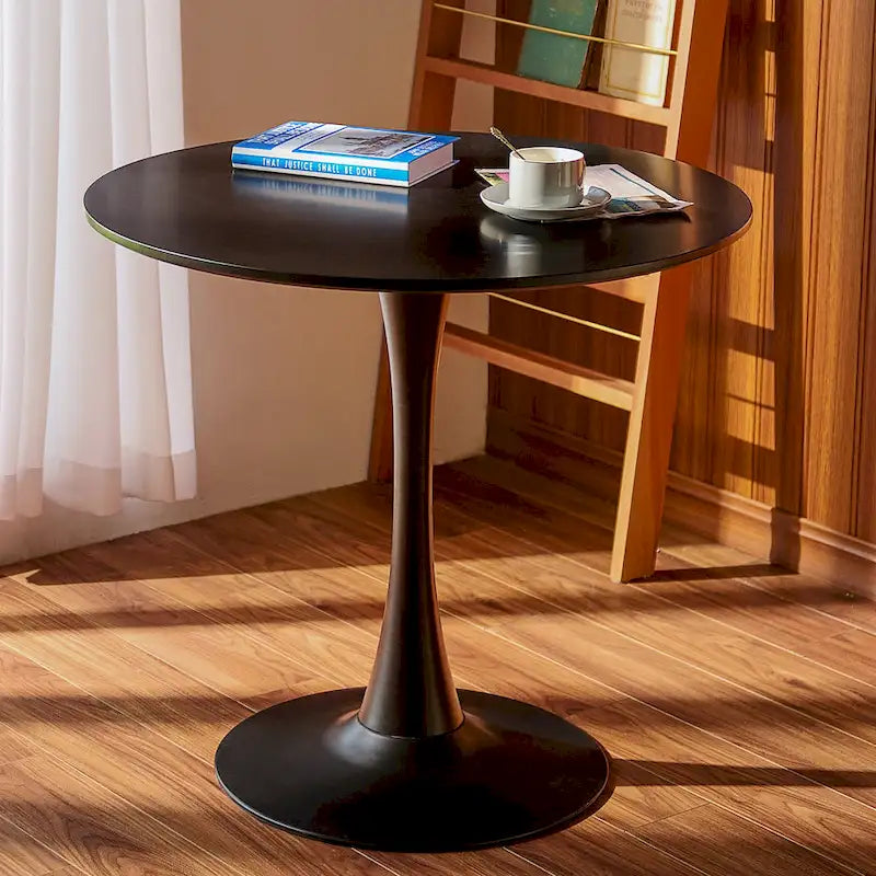 Table de salle à manger de cuisine ronde moderne de 31,5 pouces