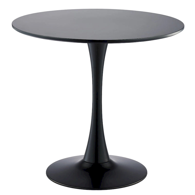 Table de salle à manger de cuisine ronde moderne de 31,5 pouces