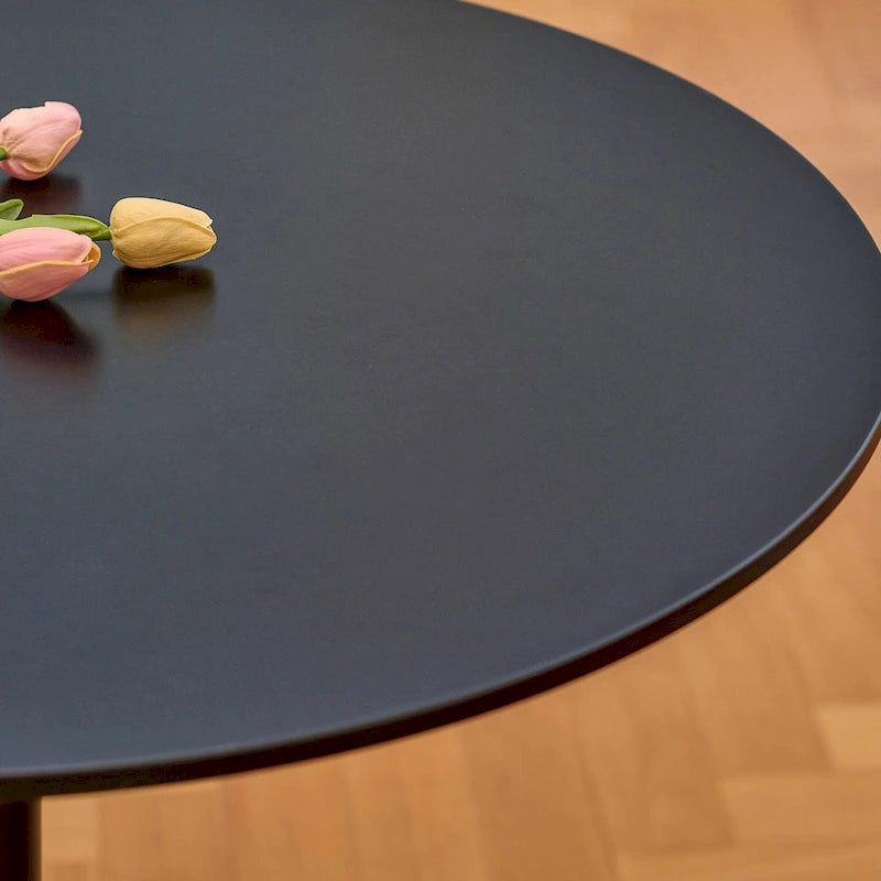 Table de salle à manger de cuisine ronde moderne de 31,5 pouces