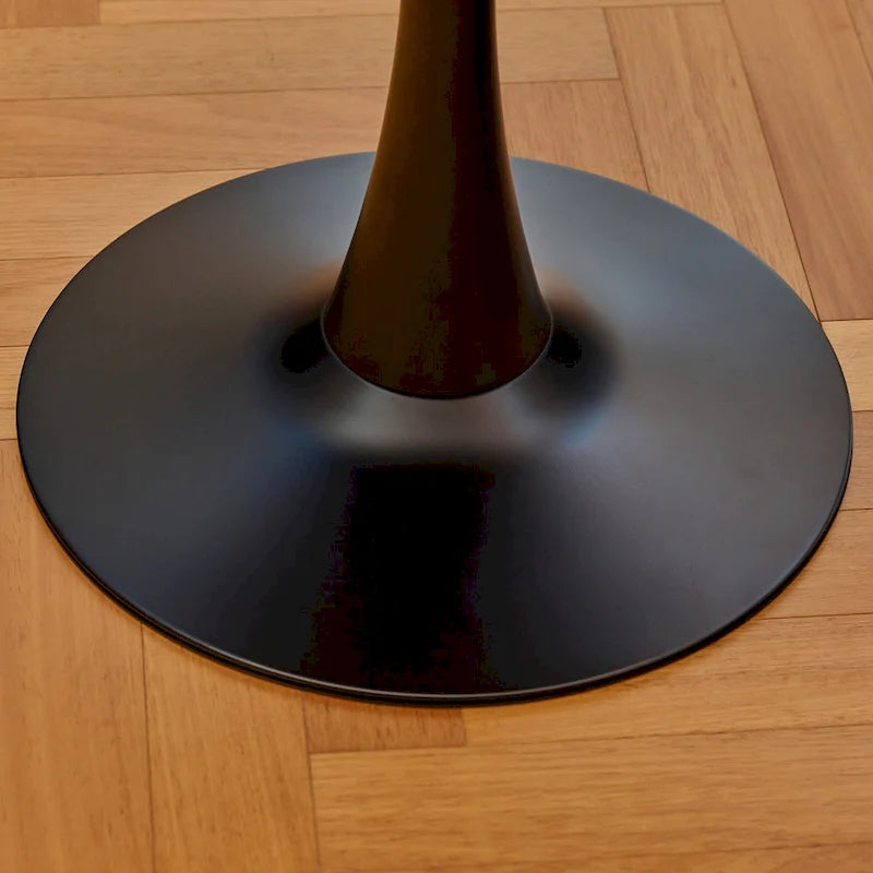 Table de salle à manger de cuisine ronde moderne de 31,5 pouces
