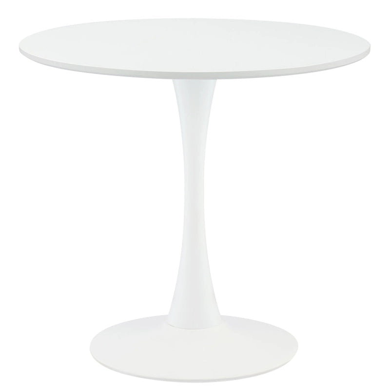 Table de salle à manger de cuisine ronde moderne de 31,5 pouces