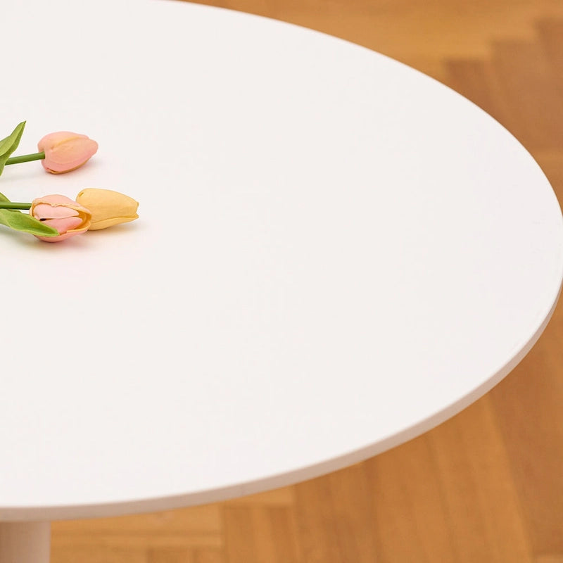 Table de salle à manger de cuisine ronde moderne de 31,5 pouces