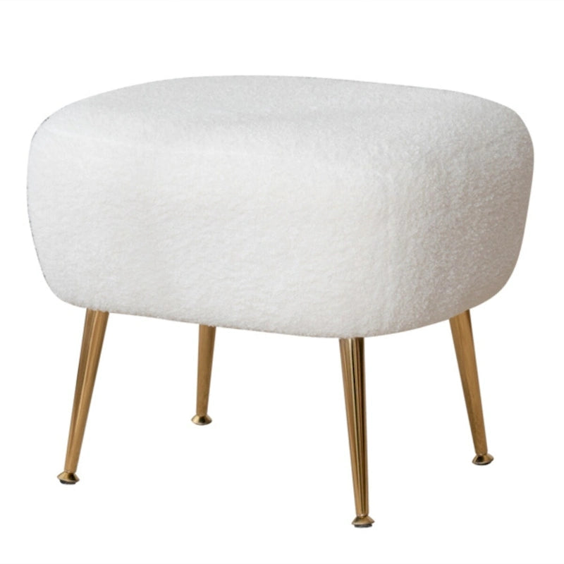 Fauteuil d'appoint contemporain avec ottoman, style tonneau