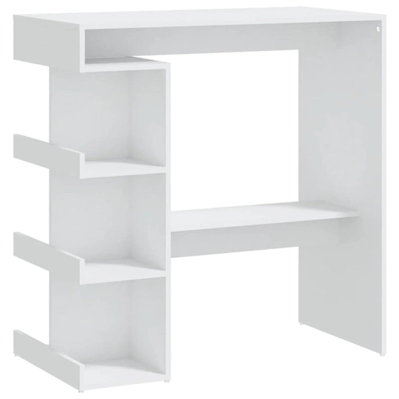 Table de bar avec étagère de rangement