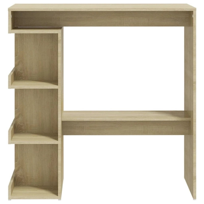 Table de bar avec étagère de rangement