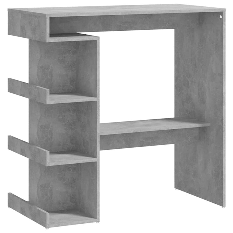 Table de bar avec étagère de rangement
