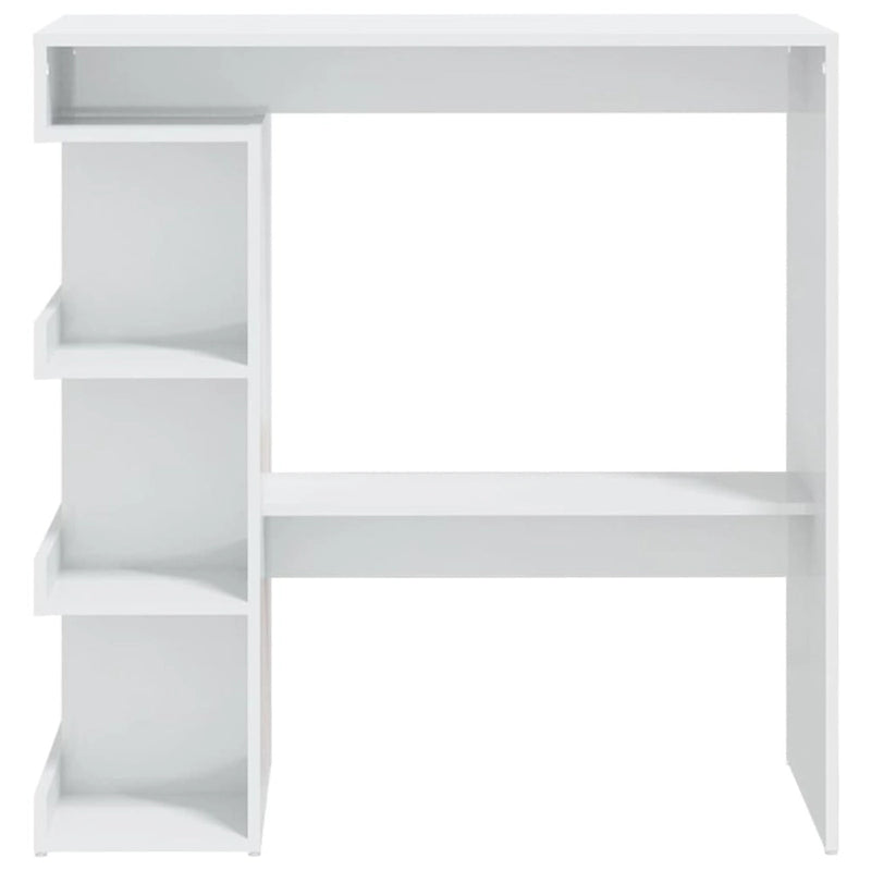 Table de bar avec étagère de rangement