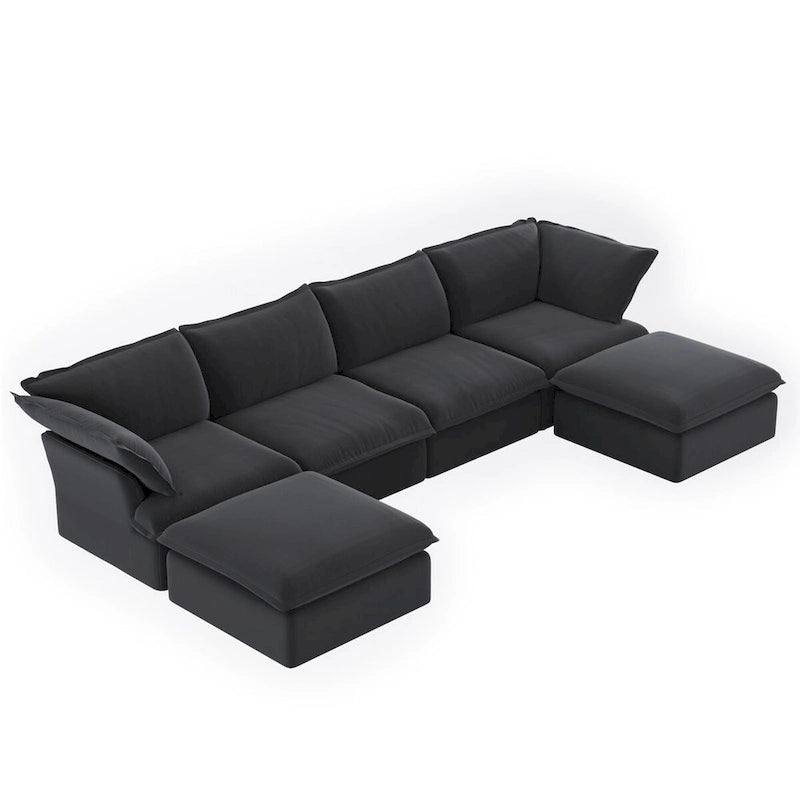 Canapé modulable convertible en U 163