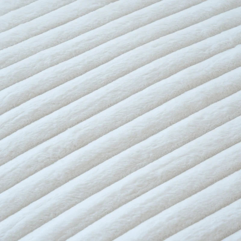 Canapé d'angle moderne en tissu polyester avec pouf