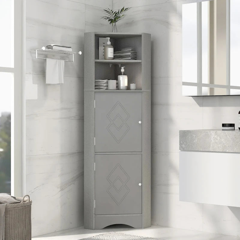 Meuble d'angle haut pour salle de bain