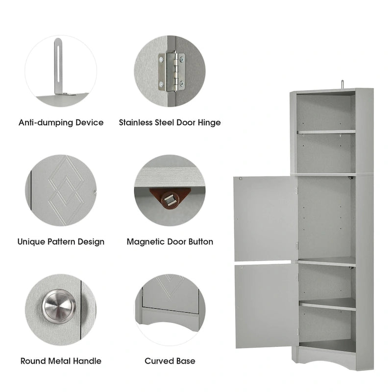 Meuble d'angle haut pour salle de bain