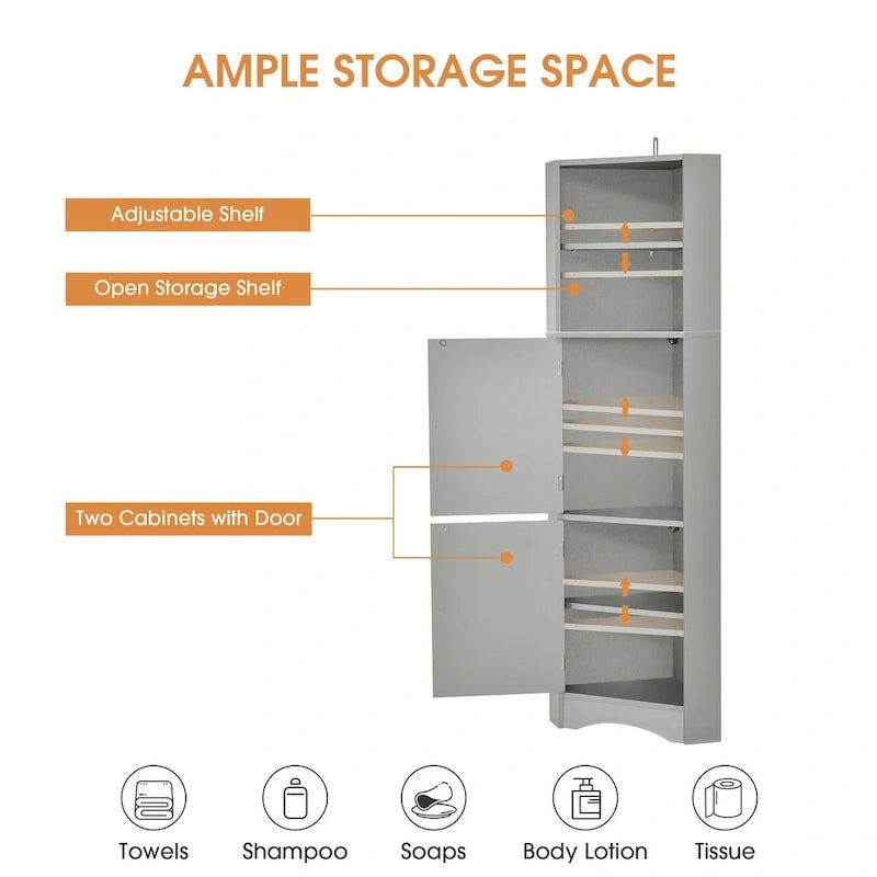 Meuble d'angle haut pour salle de bain