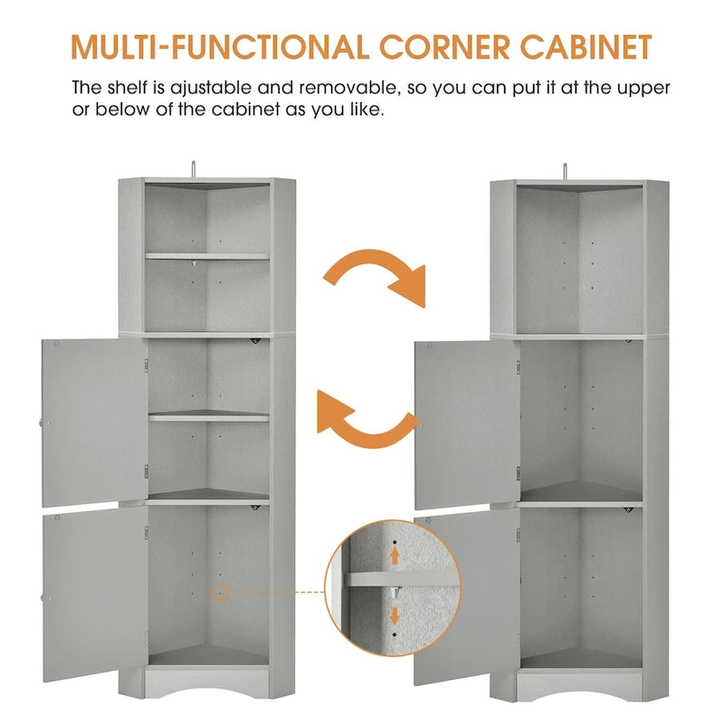Meuble d'angle haut pour salle de bain