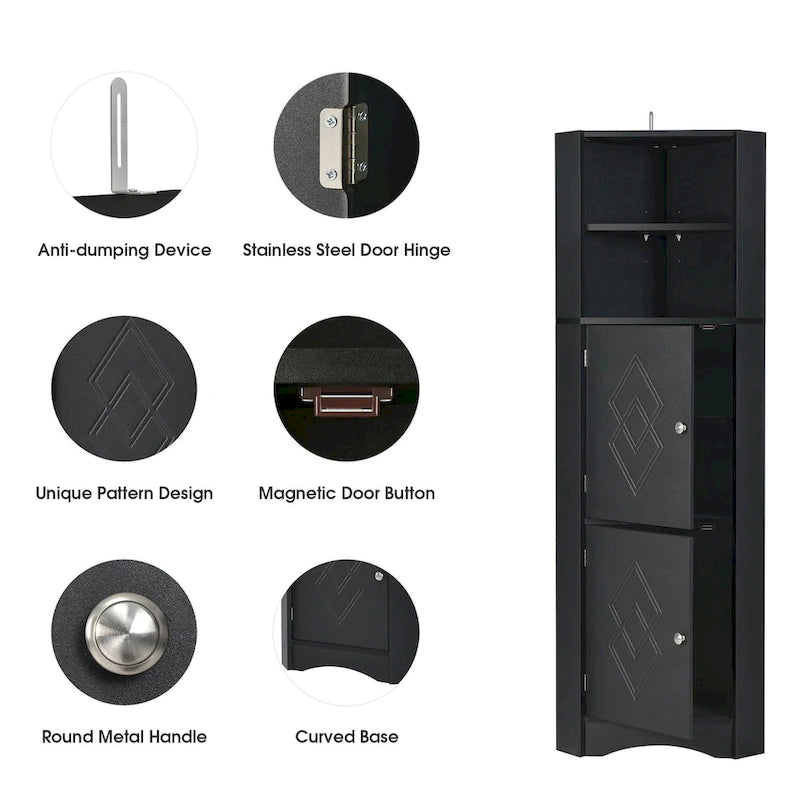 Meuble d'angle haut pour salle de bain