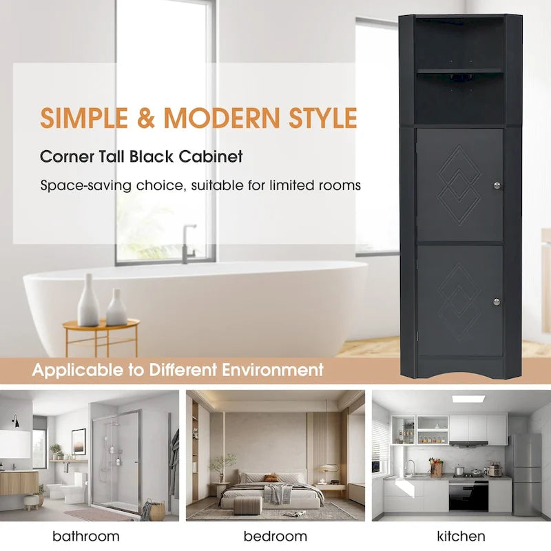 Meuble d'angle haut pour salle de bain