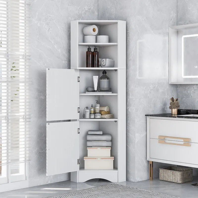 Meuble d'angle haut pour salle de bain
